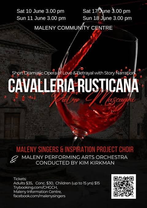 Poster for a 2024 Maleny Singers production